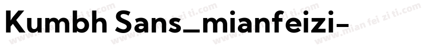 Kumbh Sans_mianfeizi字体转换